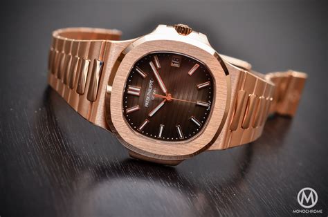 patek philippe nautilus rose gold chocolate dial